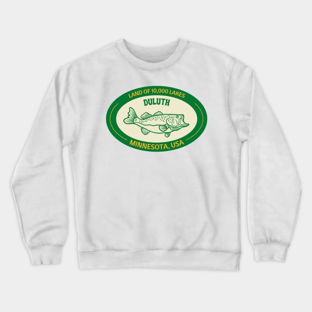 Duluth, MN Decal Crewneck Sweatshirt by zsonn